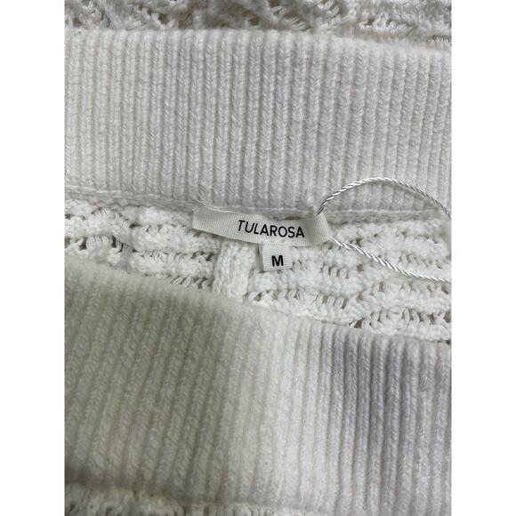 Tularosa 'Maeve' Ivory Cotton Knit Pant Size M - Picture 5 of 5